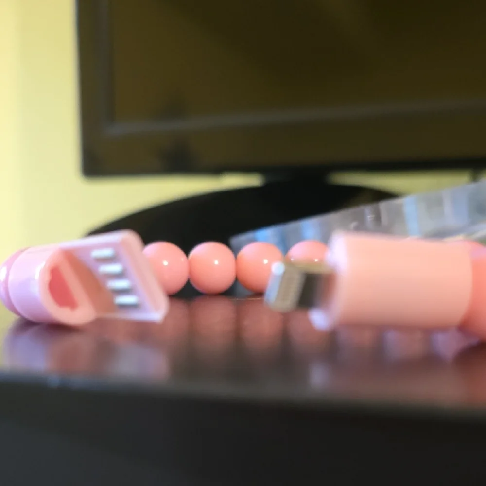 Pink Wearable Bracelet Charging Line